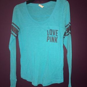Blue PINK long sleeve shirt.